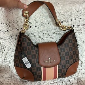 London fog over the shoulder purse